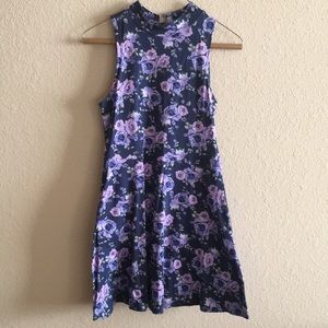 Purple floral dress